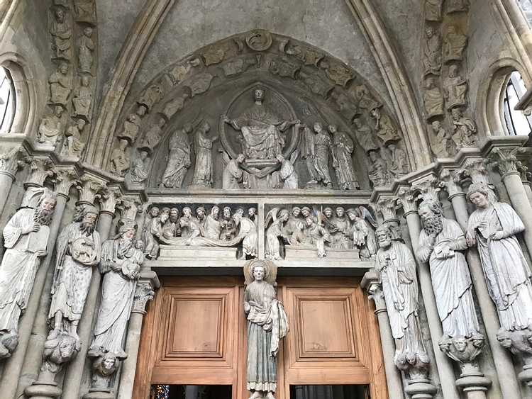 Gothic Statues at Lausanne Cathedral